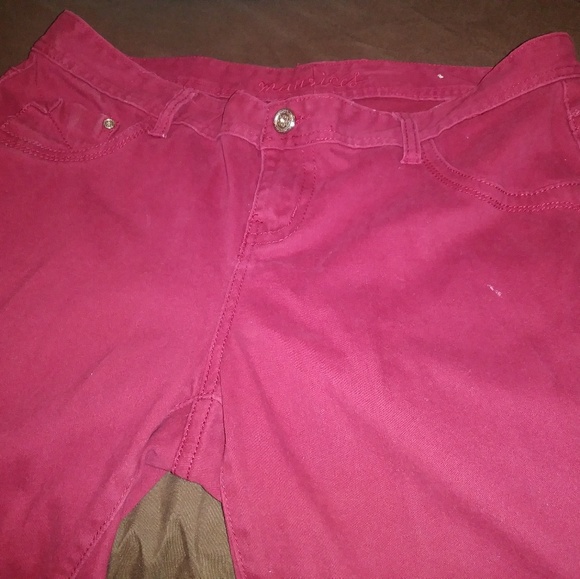 Burgundy/Red Skinny Jeggings - Picture 3 of 3